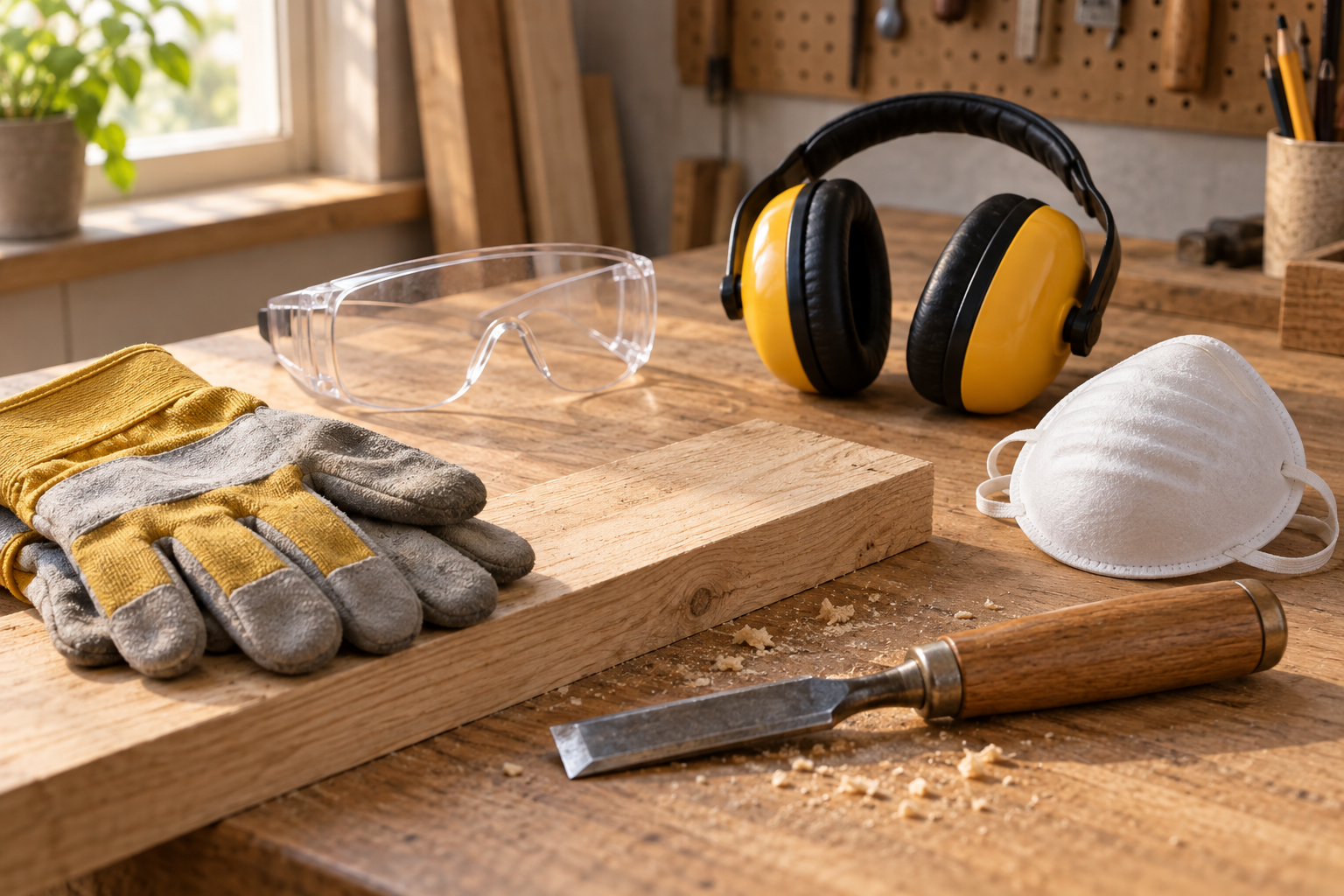 Elegir protección para la tarea real de bricolaje — imagen ilustrativa